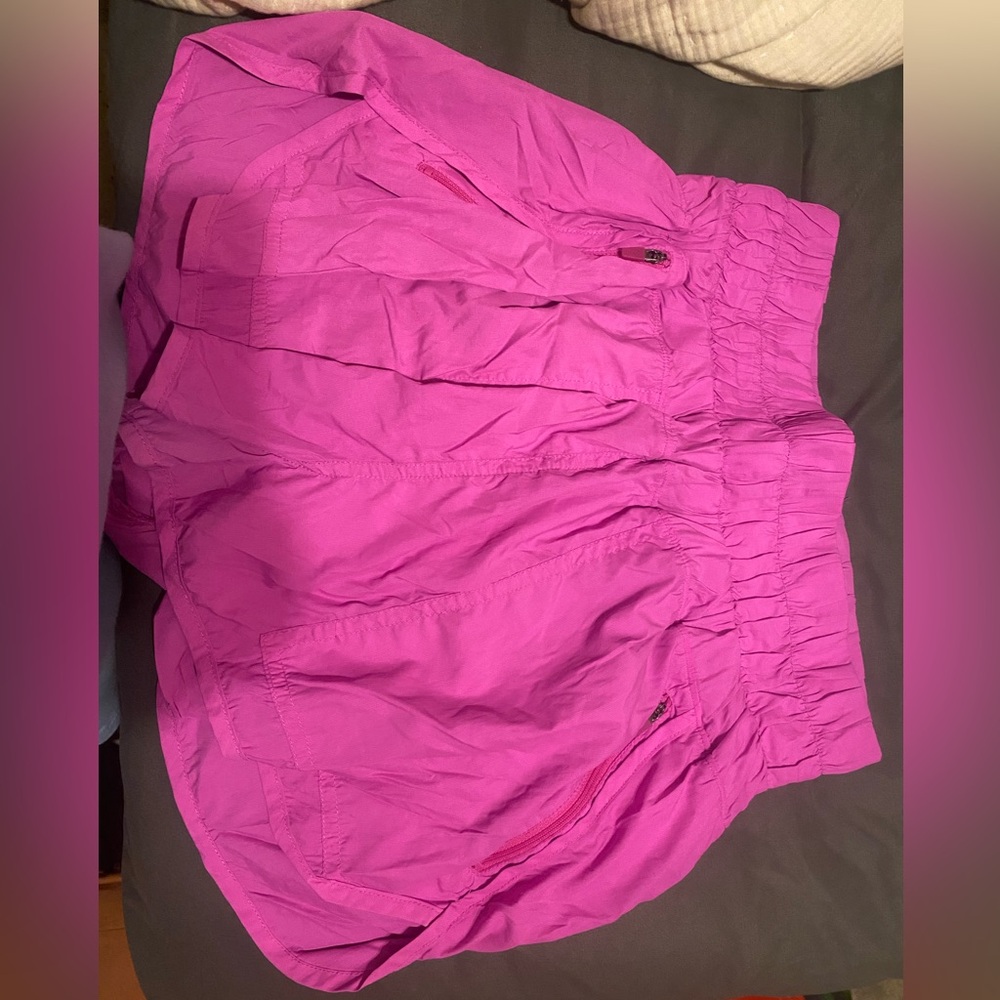 Neon pink free people noiseless way home short